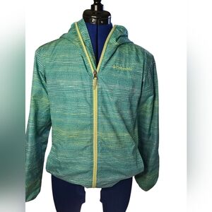 Columbia Kids Teal and Yellow Raincoat